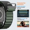 Spigen WBF1 Pasek tkaninowy / opaska materiałowa Apple Watch Ultra 49 mm | Series 11/10 46 mm | 9/8/7/SE 45/44 mm – Czarno-zielony